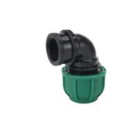 Filetage 1/2-1" vers connecteur droit/coude/té de 20-32 mm for tube PVC/PE | Connecteur rapide de tuyau d'eau d'irrigation agricole(Female--Elbow,1l2 inch - 20mm)