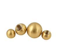 Filetage interne d'écrou à bille en laiton pur M3-M12 | Bouchon de sphère décorative, éclairage de lustre, raccord de connexion, 20 pièces M4X8X6(4pcs M4X21.5X19)