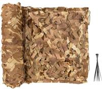 Filets de camouflage désertiques 1.5x8m,filets de camouflage pour la chasse et le camping, filets d'ombrage, parapluies, décorations, bâches de protection, housses de voiture - Tissu Oxford 210D