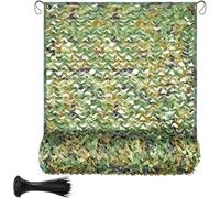 Filets de Camouflage Vert 1.5x8m,Filets de Camouflage pour la Chasse et Le Camping, Filets d'ombrage, parapluies, décorations, bâches de Protection, Housses de Voiture - Tissu Oxford 210D
