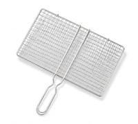 Filets De Cuisson AntiadhéSif,Support De Cuisson Rectangulaire Inoxs | Facile à Nettoyer,Convient Pour Le Camping