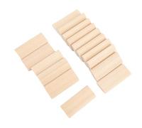 FILFEEL 50Pcs Chevilles Domino en Hêtre 8x22x50mm, Tenons Loose pour