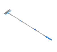 FILFEEL Balai en Fil d'acier Robuste avec Tête de Brosse de 30 Cm et Manche Télescopique en Acier Inoxydable pour Le Nettoyage des Sols Extérieurs en Béton, Brique, Patio, Terrasse, Garage (120 cm)