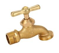 FILFEEL Bavoir de Tuyau d'irrigation en Laiton avec Entrée /2 Po et Sortie MHT 3/4 Po - Valve Extérieure pour Jardins, Aménagement Paysager et Usage Agricole