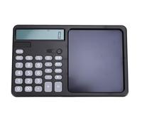 FILFEEL Calculatrice Parlante Multifonctionnelle avec Grand écran à 12 Chiffres, Batterie Rechargeable, Bloc-Notes intégré de 7 Pouces et Touches ABS Sensibles pour l'école, Les Affaires, Les (Black)