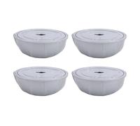 FILFEEL Cartouche de Rechange Facile pour Système Flottant - Lot de 4 Cartouches Minérales Compatibles avec Les Spas jusqu'à 600 Gallons, Construction ABS de 0,8 X 4,7 Pouces