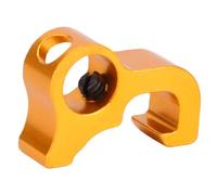 FILFEEL Dispositif de Verrouillage de Disjoncteur Miniature en Alliage d'aluminium - Kit de Verrouillage RCD Unipolaire de 10 Paquets avec Trou de 8 Mm pour la conformité LOTO, Finition Dorée