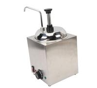 FILFEEL Distributeur de Fromage électrique Distributeur de Chauffe-fromage avec Pompe Rotation à 360 Degrés Température Réglable 30-100 ℃ Réchauffeur de Fudge Chaud en Acier Inoxy (Prise UE 220V)