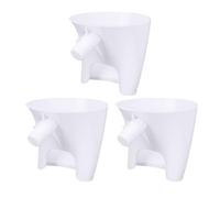 FILFEEL KSM150 Ensemble d'entonnoirs à Farine - 3 Pièces - Entonnoir Verseur en Plastique pour Mélangeurs sur Socle à Tête Inclinable de 4,5 à 5 Qt - Passe au Lave-vaisselle, Bol de Mélange en ABS,