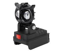 FILFEEL Lampe de Travail LED sans Fil 18 W 20 Lm 3000-6500 K Température de Couleur 4 Modes Lampe de Travail Portable Alimentée par Batterie avec Deux Ports de Charge USB pour Garage, Atelier,