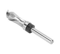 FILFEEL Mèche de Routeur de Garniture Affleurante à Compression - Mèche de Gabarit en Spirale Haut/bas en Acier au Tungstène à Tige de 1/4 Pouce pour Couper sur des Panneaux de Particules de