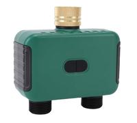 FILFEEL Minuterie Double Zone pour Tuyau d'arrosage Extérieur - Contrôleur d'arrosage à 2 Sorties avec Entrée en Laiton, écran LCD IP55, Retardateur de Pluie et Verrouillage, Filetage Mâle G3/4,