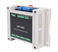 FILFEEL Module de Relais GPIO avec Isolation Optocoupleur - Boîtier ABS Industriel à Montage sur Rail DIN, Haut/bas, 10 A NO/5 A NC, Contrôle DC 6-32 V, Compatible avec PLC (GRP-4AB0)