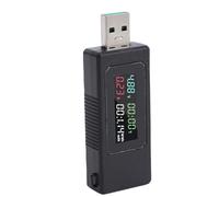 FILFEEL Multimètre Numérique de Compteur de Puissance USB KWS-V30 - Testeur de Puissance et d'énergie de Courant de Tension en Temps Réel pour les Appareils Mobiles de Banques d'alimentation - 120