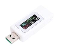 FILFEEL Multimètre Numérique de Compteur de Puissance USB KWS-V30 - Testeur de Puissance et d'énergie de Courant de Tension en Temps Réel pour les Appareils Mobiles de Banques d'alimentation - 120