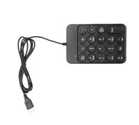 FILFEEL Pavé Numérique Filaire USB Pavé Numérique Ergonomique à 19 Touches avec Touches Rondes pour Ordinateur Portable - Calculatrice de Bureau Portable - Clavier pour Feuilles de Calcul Comptables