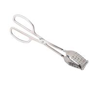 FILFEEL Pince de Service en Acier Inoxydable 304 pour la Restauration de Buffets - Ciseaux Ergonomiques - Pince à Pain et à Salade, à Aliments Antidérapante pour la Cuisine à Domicile - 10 Pouces