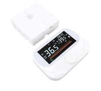 FILFEEL Thermostat de Chaudière Programmable WiFi RF Contrôleur de Température Ambiante Mural avec Bouton Rotatif Grand écran Détection Météo et humidité pour Chaudières à Gaz