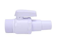 FILFEEL Vanne de Piscine à 2 Voies Compatible - 0,5 Po X 0,5 Po avec Connecteur de Tuyau Double - Vanne d'arrêt élevée de 50 PSI pour Systèmes de Filtration de Piscine Creusée