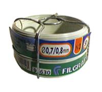 Filgraf Fil d'Attache Plastifié Blanc