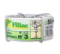 FILIAC Fil Galvanisé Plastifié N°3 - Blanc