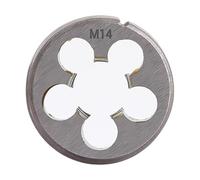 Filière de filetage ronde métrique M14 x 2 mm filetage à gauche, 38 mm OD, acier allié, pour essieu arbre réparation usinage