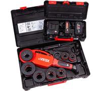Filière électroportative Phénix IV18V CAS + 6 têtes BSPT Droite - VIRAX - avec 2 batteries 18v 8Ah + 4Ah - Chargeur - 137580