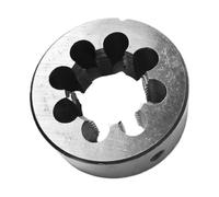 Filière métrique, Filière ronde en acier allié | Taille 6,8,10,12,14,16,18,20,24,28 TPI ; Utilisation for la réparation de filetage externe à filetage manuel(6UNC)