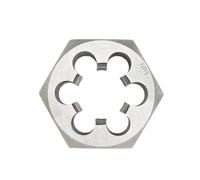 Filière ronde NPT 1,9 cm (3/4") - Filetage machine à droitier - En acier au carbone - Kit de filetage de tuyau manuel - Gabarit de découpe hexagonal