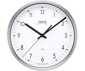 Filius 0301-19 Horloge murale radiofréquence 30 cm argentée