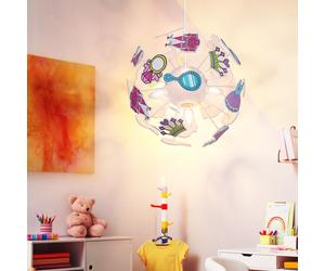 Filles suspendus projecteur château couronne robe lampe enfants salle de jeux boule luminaire Globo 15734