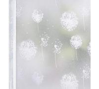 Film adhésif décoratif Unyqoos® pour vitres, avec motif pissenlit, effet occultant, adhérence statique, dimensions 90 x 200 cm, idéal pour fenêtres et cabines de douche
