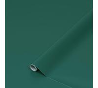 Film adhésif pour meubles, couleur vert canard mat, dimensions 67,5 cm x 15 m