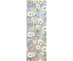 Film adhésif PVC Unyqoos® – Film décoratif et anti-regard électrostatique, design vitrail (arc-en-ciel), 45 x 200 cm