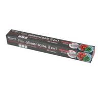 Film Alimentaire en PVC "2 en 1" 20m Transparent Transparent G