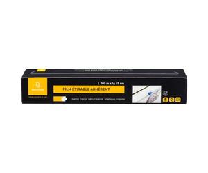 Film alimentaire étirable transparent L 300 m x lg 45 cm