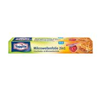 Film alimentaire pour micro-ondes TOPPITS 2 en 1, 15 m x 29 cm