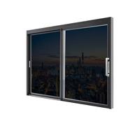 Film Anti Chaleur 60 x 200 cm Anti Chaleur UV Protection de La Vie Privée Film pour Vitre Occultant Non-Adhésif UV Brise Vue pour Maison Bureau Chambre, Noir