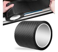 Film Carbone Voiture,3 Meters X 10 CM Seuil De Porte VoitureProtection Seuil De Porte Voiture,Protection De Seuil De Port QIEDOVIEY