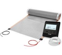 Film chauffant carbone - 130 W/m² - 3 m - Avec thermostat - 12 V - Chauffage au sol basse tension