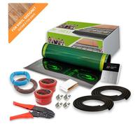 Film chauffant électrique de 230V pour sols en vinyle, 2 mètres - 100W/m², kit avec thermostat