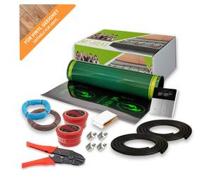 Film chauffant électrique de 230V pour sols en vinyle, 2 mètres - 100W/m², kit avec thermostat