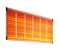 Film Chauffant Graphène Radiateur Mural Rayonnant | Fixation Murale, Chaleur en 3 Secondes, Anti-Humidité, Silencieux(Black,400x50cm)
