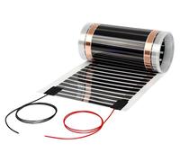 Film chauffant infrarouge 24 V - 220 W/m² - 20 cm x 2 m - Avec câble d'alimentation de 2,5 m - Pour camping-car, caravane et garage