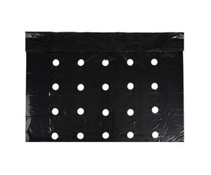 Film de paillage avec trous - Couvre-sol noir, couche givrée | Film de paillage de jardin - Couverture de sol pour plantes, membrane noire pour fraise, tomate, aubergine, ferme, jardin