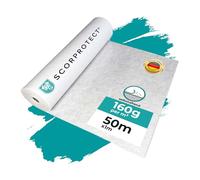 Film de protection autocollant - 1 x 50 m - Avec face supérieure en film - 160 g/m² - Pour escalier - Turbo160 50/100