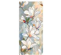 Film de protection d'intimité Unyqoos® en PVC – film statique pour fenêtres avec motif de magnolias (aspect vitrail), protection solaire et anti-UV, blanc/multicolore, 30 x 60 cm / rouleau 100 x 45 cm