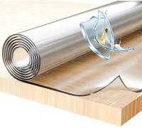 Film de Protection pour Table - épaisseur 2 mm/Bordures biseautées - Made in Germany - Transparent - différentes Tailles/Coupe sur-Mesure Disponibles (Largeur 95 cm x Longueur: 210 cm)