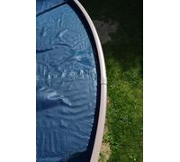 Film de protection solaire ovale, dimensions 740 x 366 cm, pour piscines