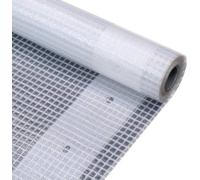 Film de protection transparent universel - 3 x 5 m - 260 g/m² - Blanc - Renforcé et résistant aux UV - Trous de fixation